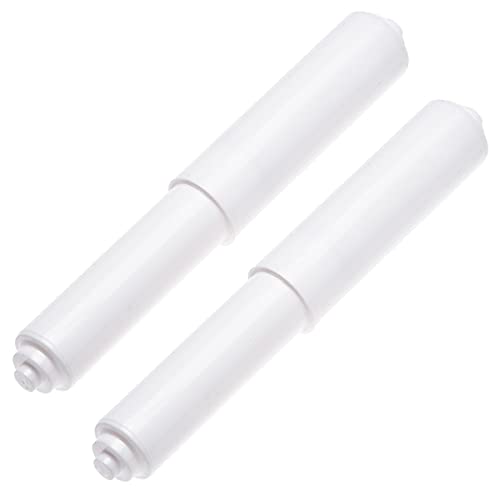 2 Pack - White Toilet Paper Holder Spring Loaded Roller Replacement 2 Pack - White Toilet Paper Holder Spring Loaded Roller Replacement