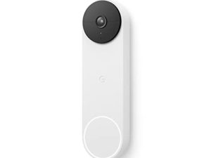 Google Nest Doorbell (Battery) - Wireless Doorbell Camera - Video Doorbell - Snow