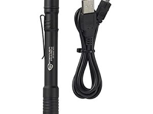 Streamlight 66134 Stylus Pro USB 350-Lumen Rechargeable LED Pen Light with USB Cord & Nylon Holster