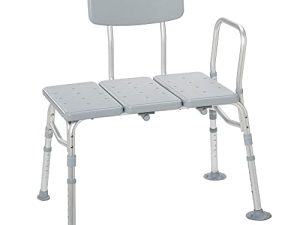 Drive Medical 12011KD-1 Tub Transfer Bench For Bathtub with Adjustable Backrest