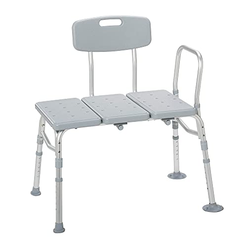 Drive Medical 12011KD-1 Tub Transfer Bench For Bathtub with Adjustable Backrest Drive Medical 12011KD-1 Tub Transfer Bench For Bathtub with Adjustable Backrest