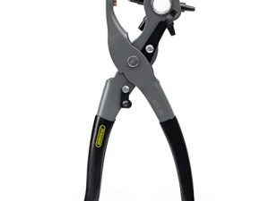 General Tools Leather Hole Punch Tool - 6 Multi-Hole Sizes for Leather