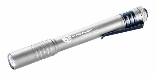 Streamlight 66121 Stylus Pro 100-Lumen Penlight with White LED and 2 AAA Alkaline Batteries Streamlight 66121 Stylus Pro 100-Lumen Penlight with White LED and 2 AAA Alkaline Batteries