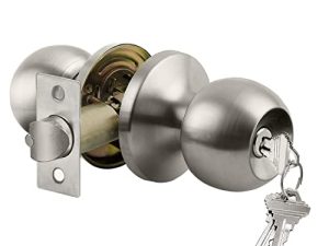 BESTTEN Keyed Entry Door Knob with Lock