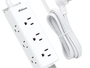 Surge Protector Power Strip - 9 Widely Spaced Multi Outlets