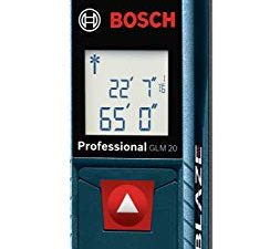 BOSCH GLM20 Blaze 65ft Laser Distance Measure With Real Time Measuring