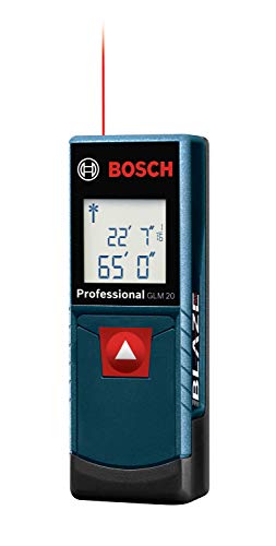BOSCH GLM20 Blaze 65ft Laser Distance Measure With Real Time Measuring BOSCH GLM20 Blaze 65ft Laser Distance Measure With Real Time Measuring