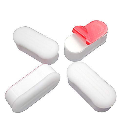 FOOFOO Bidet Toilet Seat Bumper for Bidet Attachment with Strong Adhesive White 4PACK FOOFOO Bidet Toilet Seat Bumper for Bidet Attachment with Strong Adhesive White 4PACK