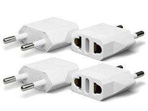 Unidapt European Plug Adapter Power Converter