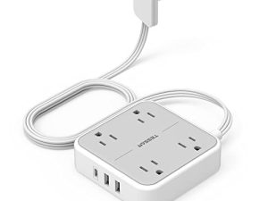 Flat Plug Power Strip
