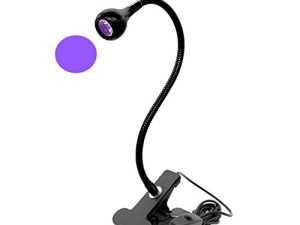 ZOELASS Upgraded Big Chip 395nm UV LED Black Light fixtures with Gooseneck and clamp for UV Gel Nail and Ultraviolet Curing