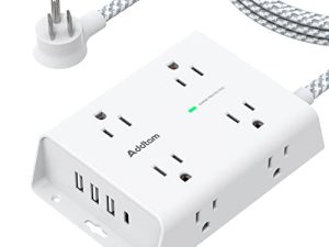 Surge Protector Power Strip - 8 Widely Outlets with 4 USB Ports(1 USB C Outlet)