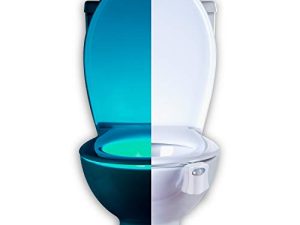 RainBowl Toilet Bowl Night Light with Motion Sensor - LED Bathroom Light
