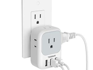 Multi Plug Outlet Extender with USB