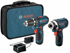 BOSCH CLPK22-120 12V Max Cordless 2-Tool 3/8 in. Drill/Driver and 1/4 in. Impact Driver Combo Kit with 2 Batteries