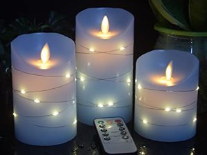 danip Sky Blue flameless Candle