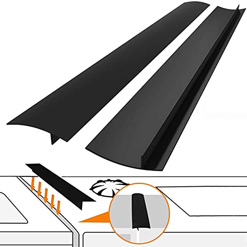 Kitchen Stove Counter Gap Cover (2 Pack) Silicone Gap Cover with Heat Resistant Wide & Long Gap Filler Used for Protect Gap Filler Sealing Spills in Kitchen Counter Kitchen Stove Counter Gap Cover (2 Pack) Silicone Gap Cover with Heat Resistant Wide & Long Gap Filler Used for Protect Gap Filler Sealing Spills in Kitchen Counter