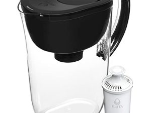 Brita Large Water Filter Pitcher for Tap and Drinking Water with 1 Replacement Filter