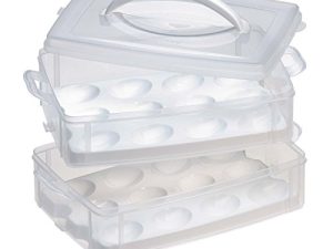 Snapware Snap 'N Stack Portable Storage Carrier with Lid for Eggs