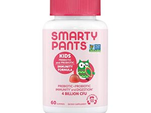 SmartyPants Kids Probiotic Immunity Gummies: Prebiotics & Probiotics for Immune Support & Digestive Comfort