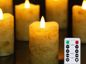 Homemory Flameless Votive Candles with Timer Remote