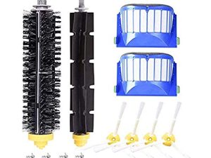DLD Accessory for iRobot Roomba 600 610 620 630 645 650 655 660 680 500 Series Model 595 Replacement Kit Replenishment iRobot Parts Set Filter Side Brush Bristle Brush Flexible Brush