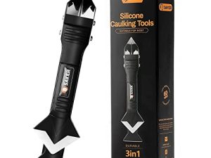 Saker Silicone Caulking Tools-3 in 1 Sealant Finishing Tool Grout Remove Scraper (Stainless Steelhead)