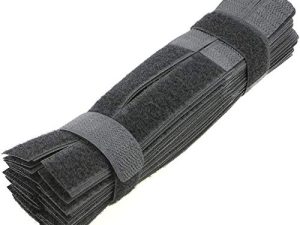 PASOW 50pcs Cable Ties Reusable Fastening Wire Organizer Cord Rope Holder 7 Inch (Black)