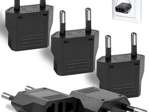 6 Pack European Plug Adapter