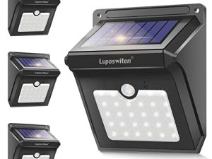 Luposwiten Solar Outdoor Lights Waterproof - Super Bright Motion Sensor Outdoor Lights Solar Powered Outdoor Lights for Front Door