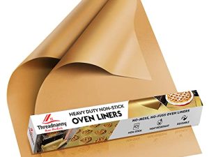 Gold 2 Pack Large Thick Heavy Duty Non Stick Teflon Oven Liners Mat