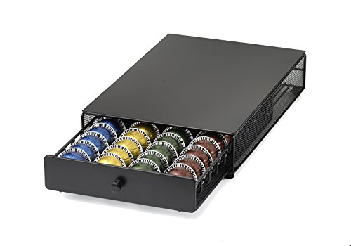 Nifty Vertuoline Rolling Coffee Pod Drawer – Satin Black Finish Nifty Vertuoline Rolling Coffee Pod Drawer – Satin Black Finish