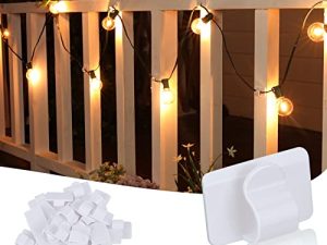 Brightown White Light Clips - Strongly Sticky with 25-Clips