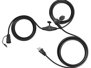 DEWENWILS 25 Ft Outdoor Extension Cord Multiple Outlets