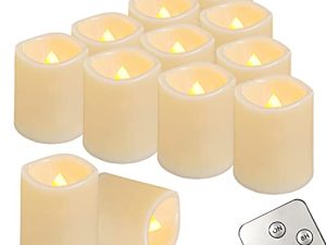Homemory Timer Remote Control Flameless Votive Candles