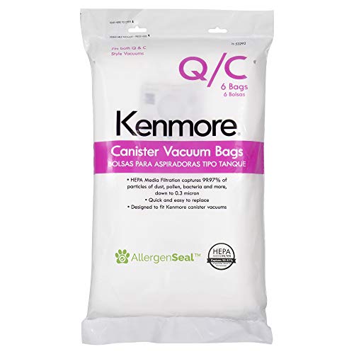 Kenmore Type Q HEPA Vacuum Bags for Canister Vacuums Kenmore Type Q HEPA Vacuum Bags for Canister Vacuums
