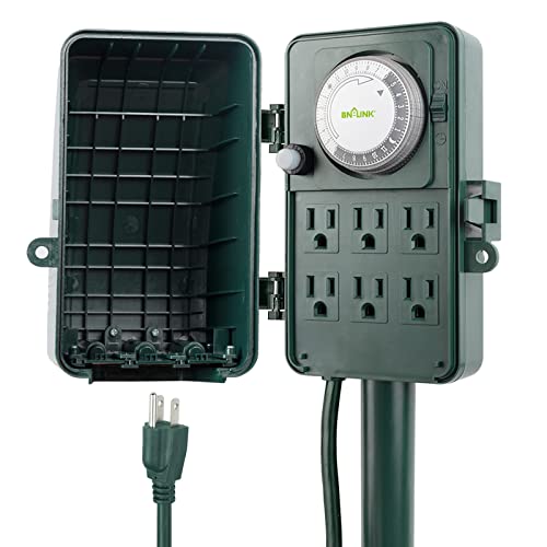 BN-LINK 24 Hour Mechanical Outdoor Multi Socket Timer BN-LINK 24 Hour Mechanical Outdoor Multi Socket Timer