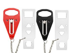Portable Door Lock 2Pack Extra Lock for Additional Privacy and Safety in Home