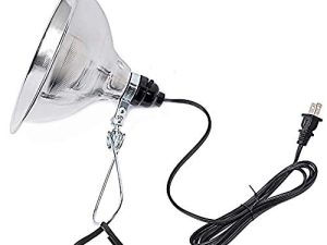 Simple Deluxe HIWKLTCLAMPLIGHTM Clamp Lamp Light with 8.5 Inch Aluminum Reflector Up to 150 Watt E26 Socket (No Bulb Included) 6 Feet 18/2 SPT-2 Cord