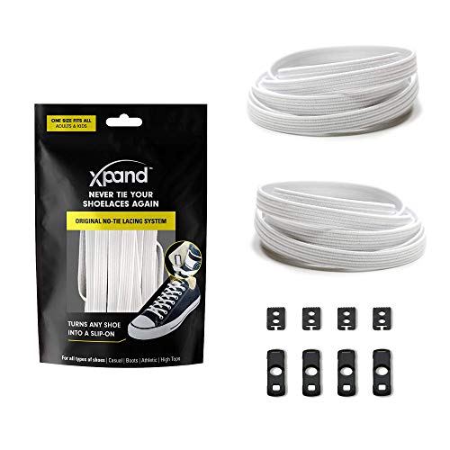 Xpand No Tie Shoelaces System with Elastic Laces - One Size Fits All Adult and Kids Shoes Xpand No Tie Shoelaces System with Elastic Laces - One Size Fits All Adult and Kids Shoes