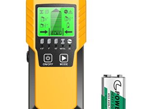Stud Finder Wall Scanner Detector - 5 in 1 Electronic Wall Wood Metal Stud Finder Edge Center Beam Finders Stud Sensor with LCD Display for Live AC Wire Pipe Metal Wood Studs Joist Drywall Detection