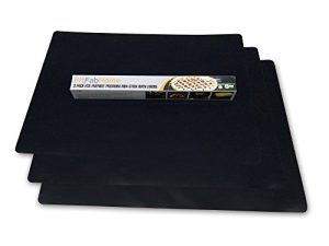 FitFabHome 3 Pack Large Non Stick Oven Liners Mat BPA and PFOA Free