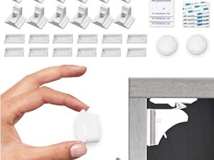 Eco-Baby Child Safety Magnetic Cabinet and Drawer Locks for Proofing Kitchen 12 Pack Child Latches