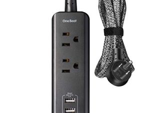 Power Strip with USB - 2 Outlets 3 USB Charging Ports(3.1A