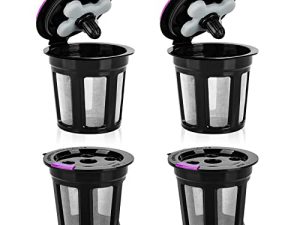 MaxRona Reusable K Cups for Keurig Supreme Multistream Series-4 Packs Universal compatible with Keurig Reusable Coffee Pods-Leakproof Refillable K Cups for All Keurig 2.0 & 1.0 Brewers