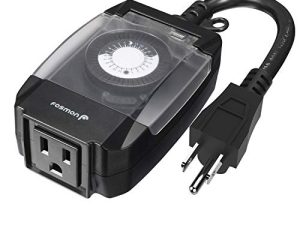 Fosmon C-10707US Outdoor 15A 24-Hour Mechanical Light Timer