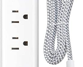 Power Strip with USB - 2 Outlets 3 USB Charging Ports(3.1A