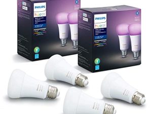 Philips Hue White and Color Ambiance 2-Pack A19 LED Smart Bulb