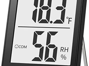 DOQAUS Digital Hygrometer Indoor Thermometer Humidity Meter Room Thermometer with 5s Fast Refresh Accurate Temperature Humidity Monitor for Home