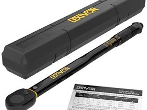 LEXIVON 1/2-Inch Drive Click Torque Wrench 10~150 Ft-Lb/13.6~203.5 Nm (LX-183)